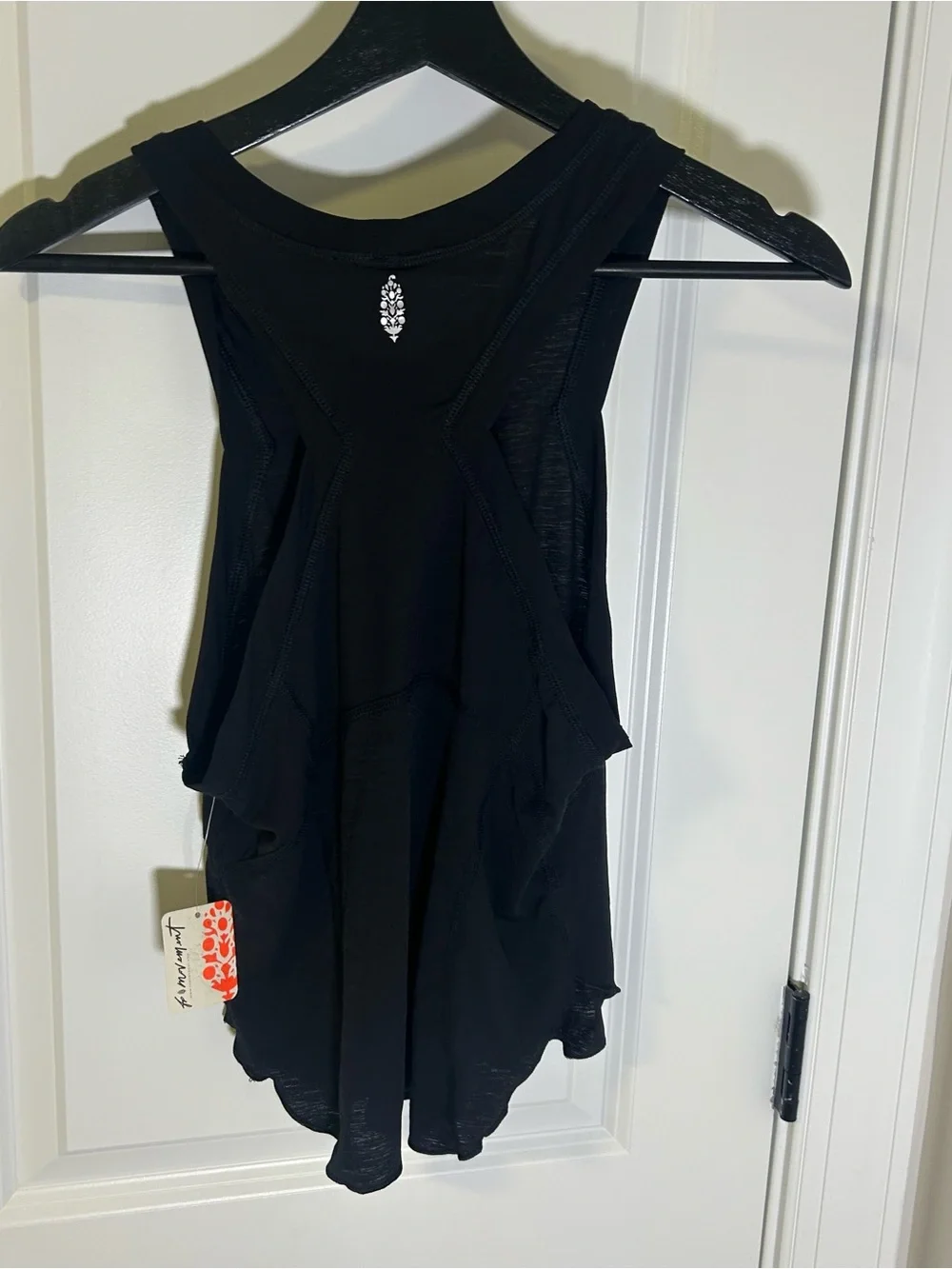 Free People Movement Silver Lining Black Women’s Tempo Tank Top Sz M NWT